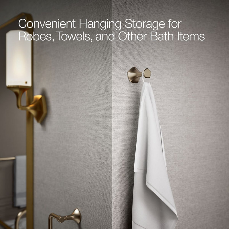 Occasion® Wall Mounted Robe Hook, Vibrant Brushed Bronze