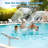 Pool Fountain Dual Spray Waterfall for Above Ground and Inground Pools, Adjustable High-Pressure Pool Sprinkler Accessory