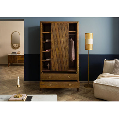 LOS ANGELES Solid Wood Wardrobe
