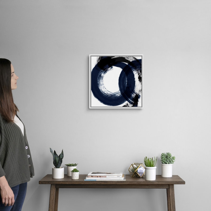 «Deep Eternity» par Isabelle Z - reproduction d'art, Toile blanche encadrée, H 18 po x l 18 po x P 1,75 po