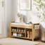 Polyester Blend Upholstered Bench
