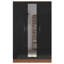Eva High Gloss Mirrored 3 Door Wardrobe - H: 180cm x D: 47cm x W: 113cm-27474065