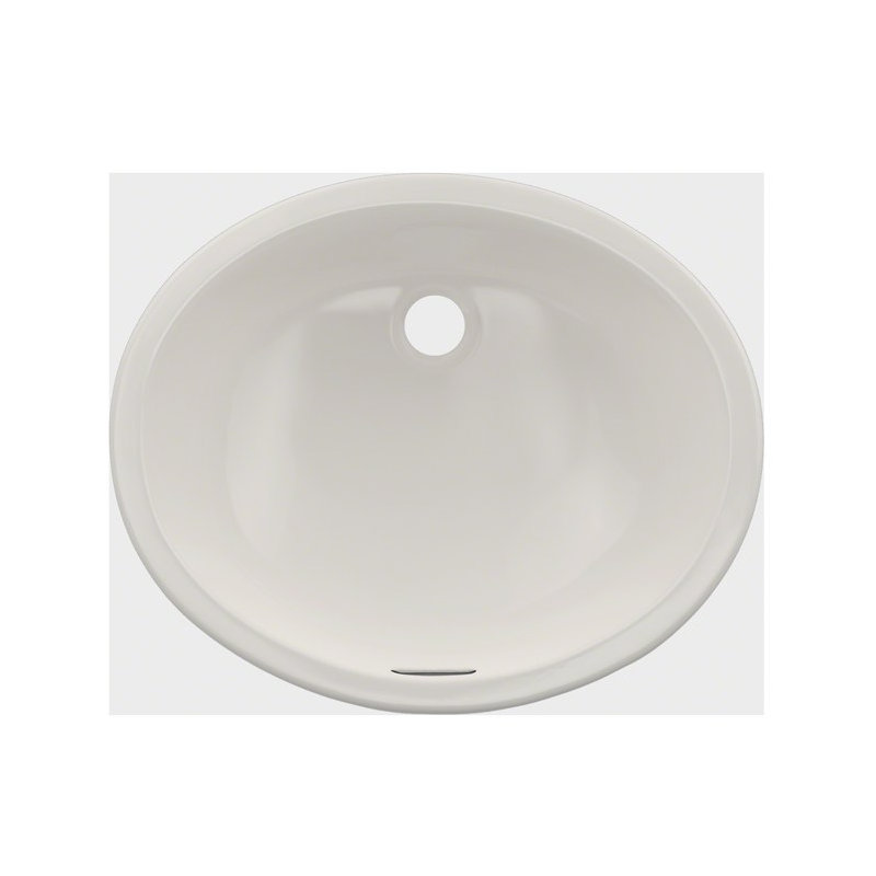 TOTO® Rendezvous® Oval Undermount Bathroom Sink with CEFIONTECT, Colonial White, Colonial White
