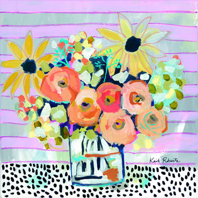 «Pink Lemonade» par Kait Roberts - reproduction d'art sur toile tendue
