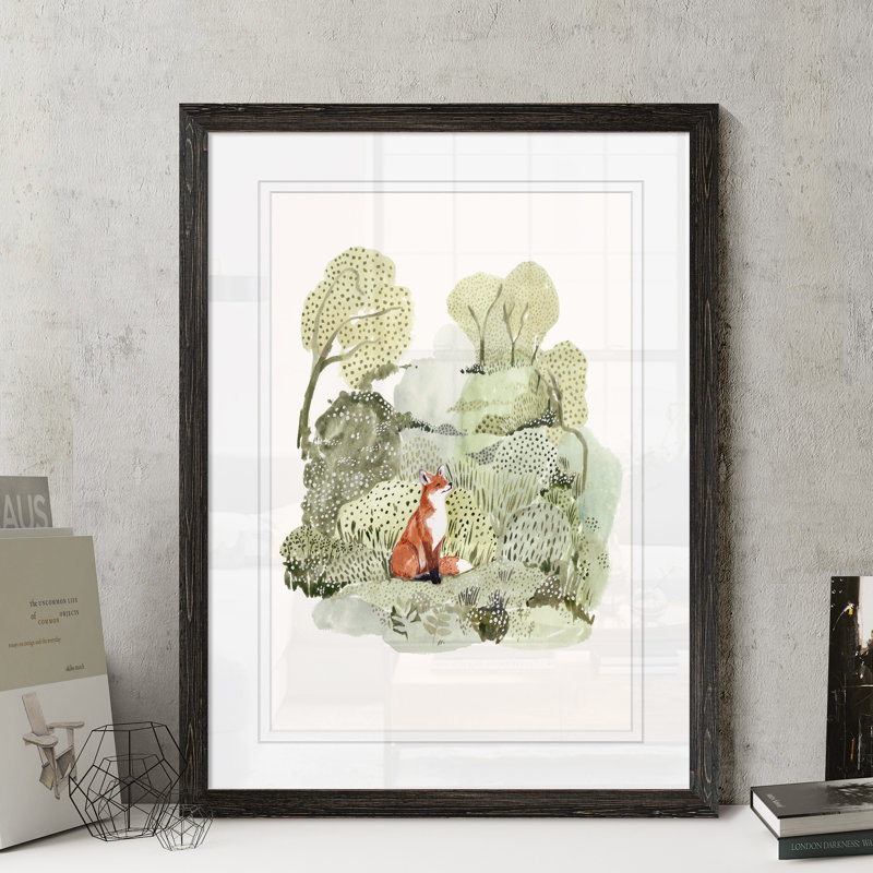 « fox glen i » par paul cezanne-reproduction d’art sur cadre photo, H 30 po x l 22 po x P 1,25 po, Papier encadré ébène