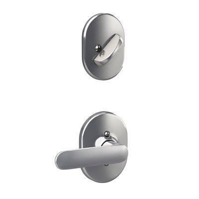 Schlage Interior Handleset And Davlin Lever And Interior Single Cylinder Deadbolt Thumbturn With Remsen Trim (Exterior Portion Sold Separately)