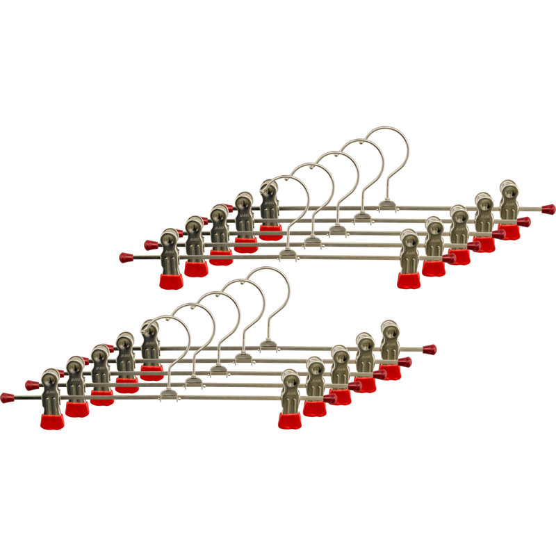 Non-Slip Standard Hanger for Dress/Shirt/Sweater and Purse, Red