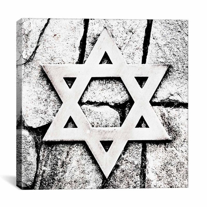 Star of David Photographic Print on Wrapped Canvas, 26" H x 26" W x 1.5" D