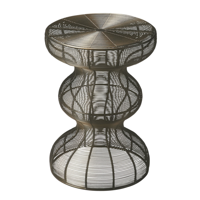 Angeline Round Metal 13.25"W Side Table