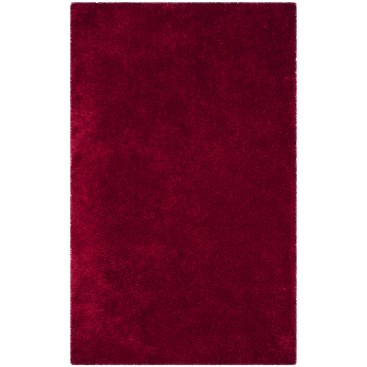 Shortt Handmade Tufted Red Area Rug