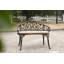 Mobilier d'extérieur en aluminium coulé avec banc floral