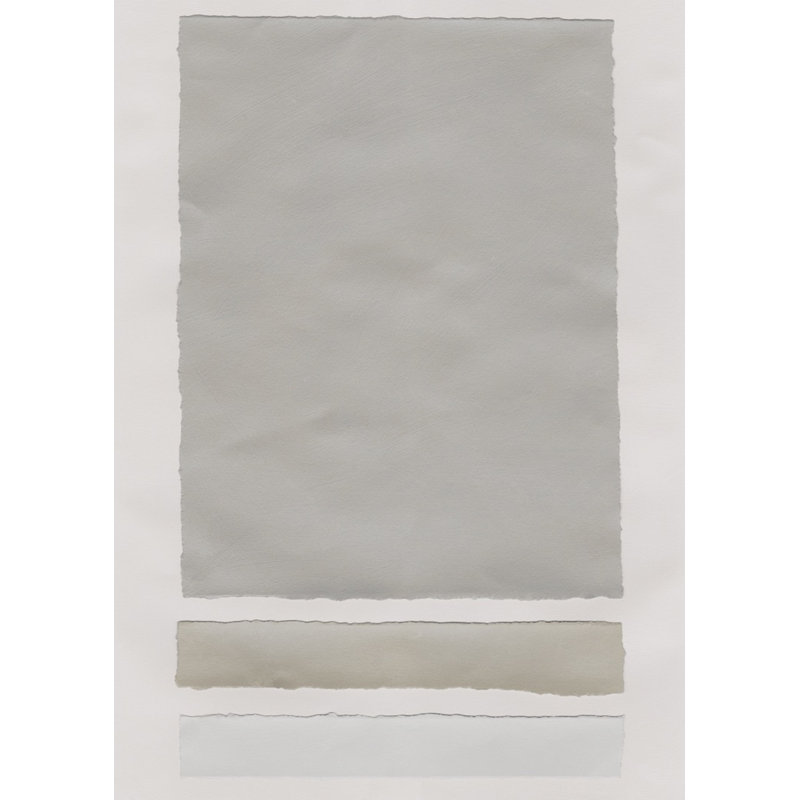«Neutral Colorblock 3» par Kyle Goderwis, reproduction sur toile flottante, H 62 po x l 45 po