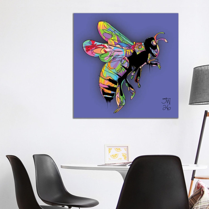 Bee 2026 1 Piece Wall Art on Canvas, 93.98 cm H x 93.98 cm W x 1.905 cm D, Does Not Apply