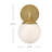 Single Light Globe Wall Sconce With Etched Opal Glass-1315312177