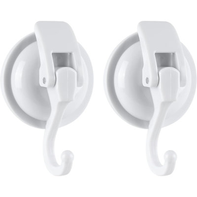Heavy Duty Shower Suction Cup Hooks - Reusable Bathroom And Hangers With Super Suction, No Tools Required