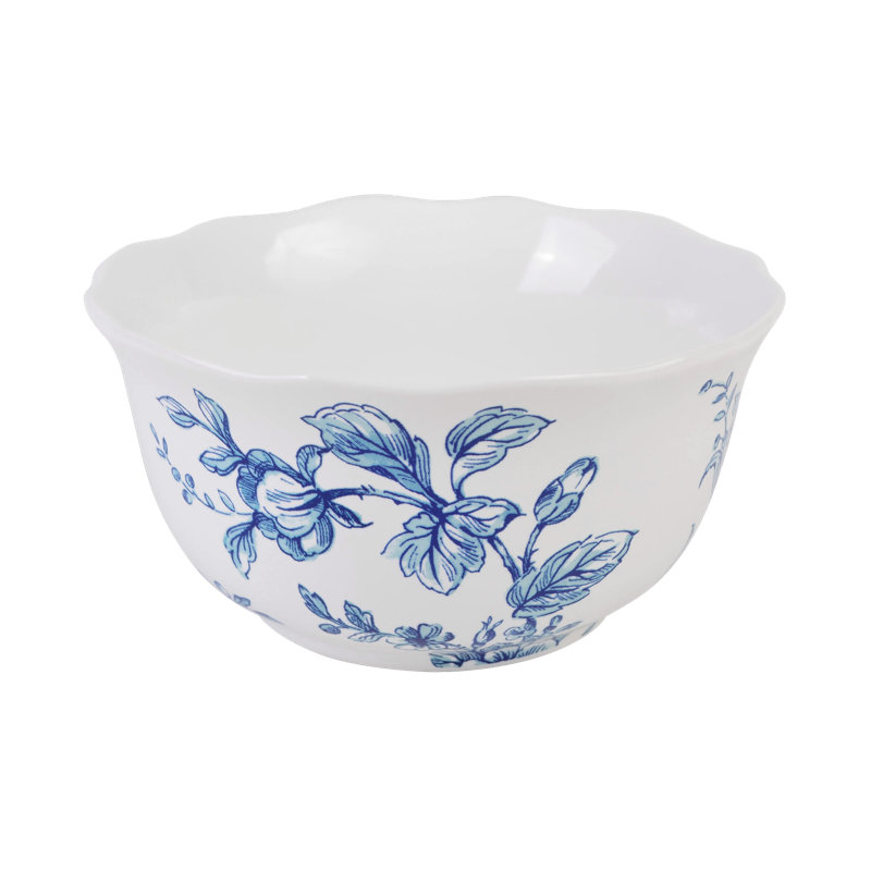 Bellamy White Floral Porcelain 12-Piece Dinnerware Set