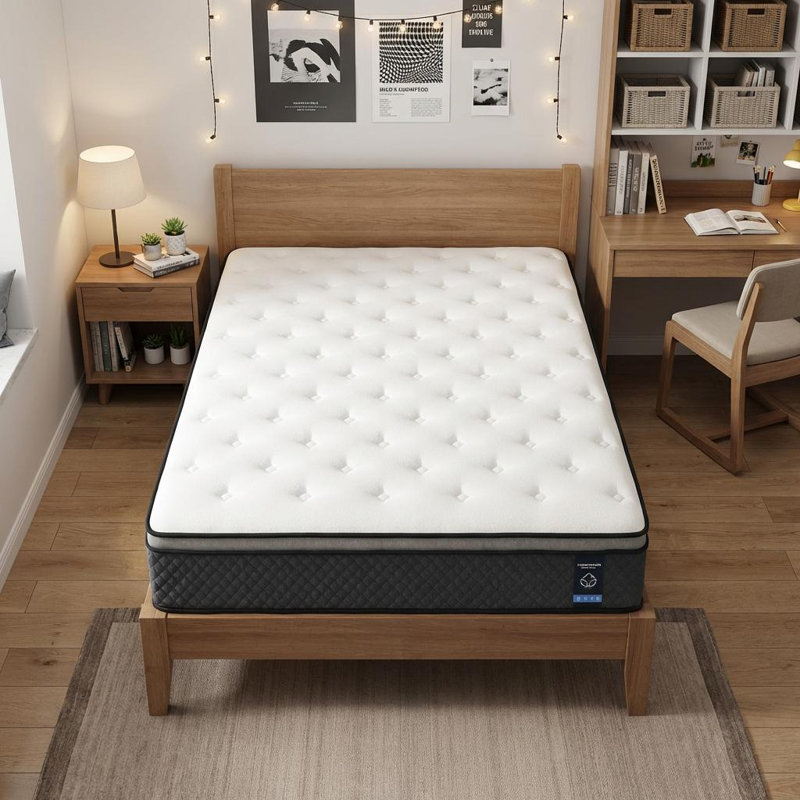 12" Twin Foam Hybrid Mattress, Twin,  12"