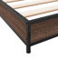 Structure de lit vidaXL Bois d'ingénierie, métal double durable-1346519491-1346519492