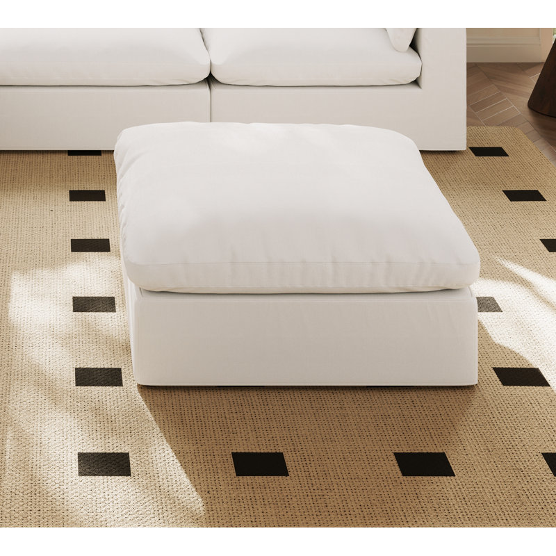 Repose-pieds Cloud Couch, canapé modulaire rembourré en duvet modulaire, housses lavables amovibles, combinez et modifiez librement votre salon