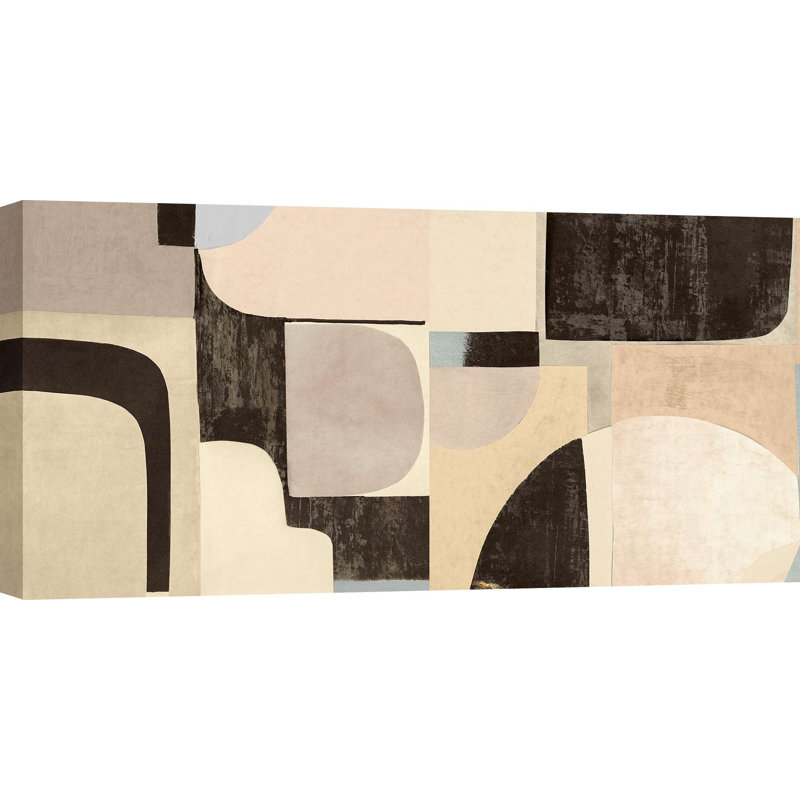 Geometric And Abstract Art: Pale Winter by Steve Roja - Wrapped Canvas Print, 35cm H x 70cm W x 4cm D