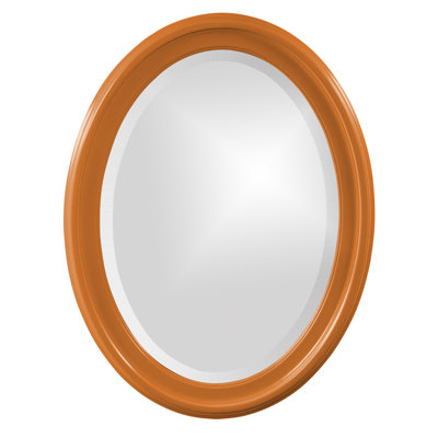 Borna Solid Wood Oval Mirror