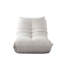 Chaise sans accoudoirs Ezee, siège de sol à profil bas, polyester plissé, 42 po