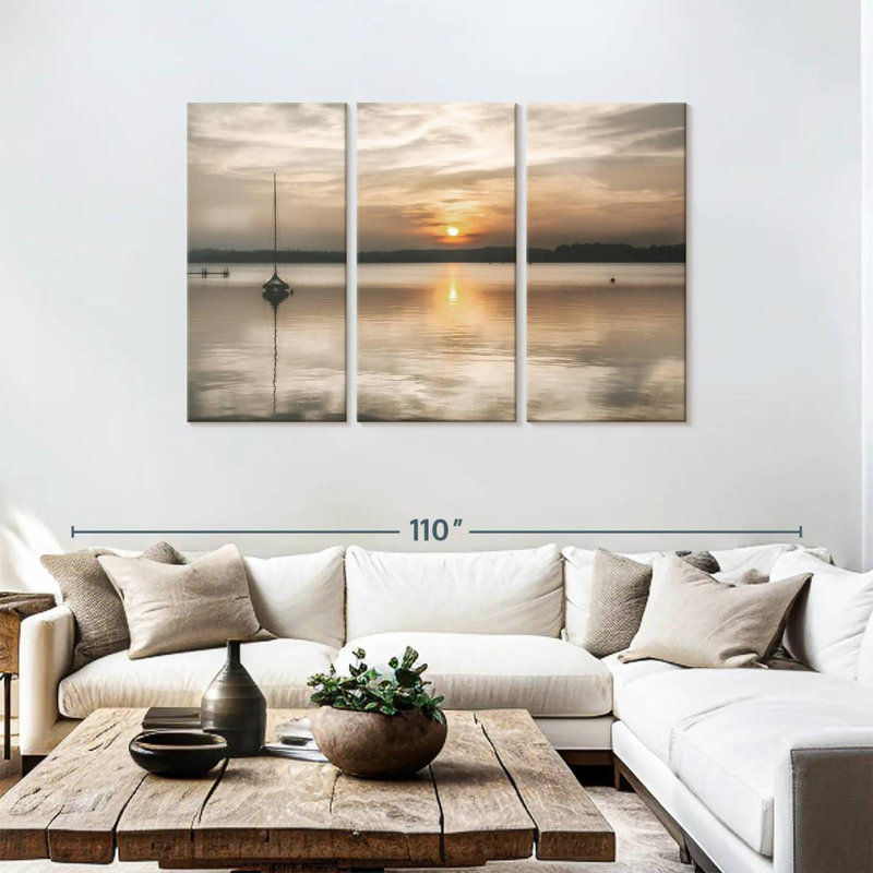 Coucher de soleil doux Alvord, H 48 po x l 74 po