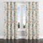 Rideaux à motif floral - rideau à œillets boho orange et vert pré - 1 panneau-309777980-309777982