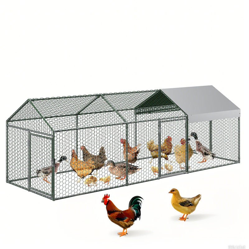 Walk In Chicken Run, 101.6cm H × 304.8cm W × 101.6cm D
