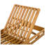Chaise longue inclinable réglable en bois d'acacia de l 29 po x P 79 po x H 34 po Christopher Knight Home