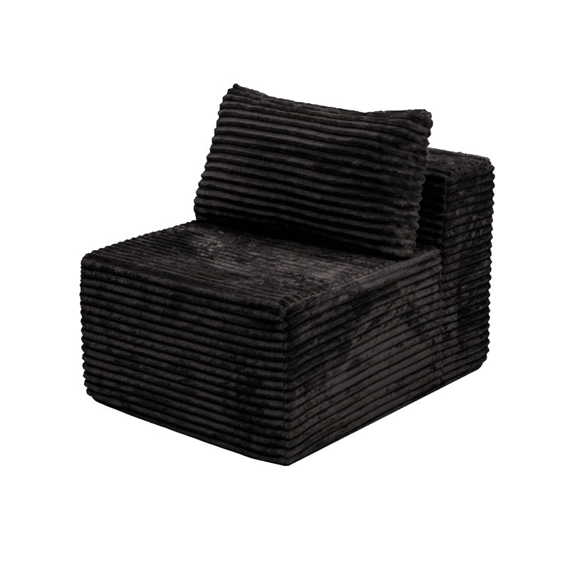 Canapé modulaire modulaire, Noir
