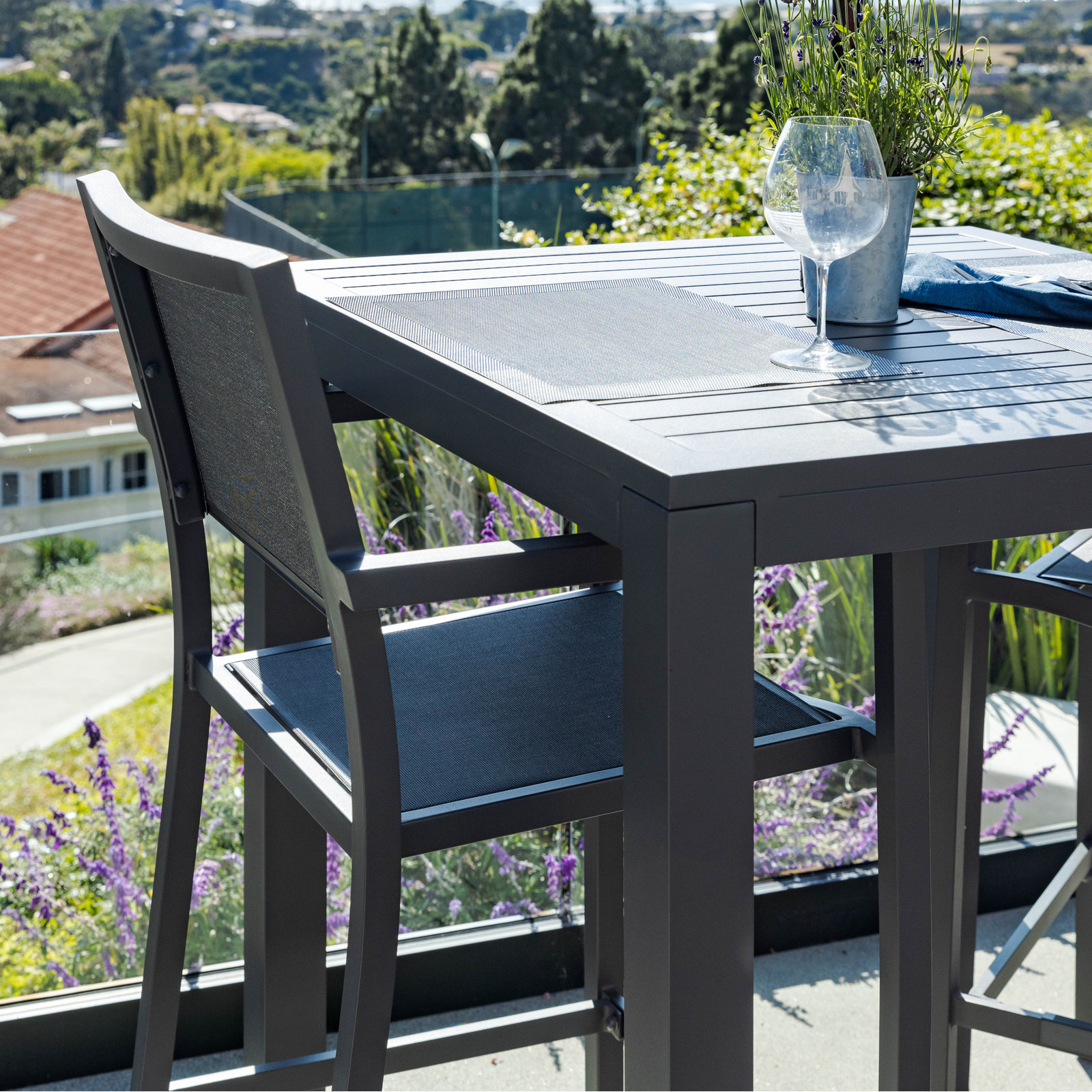 Vegas 47'' Aluminum Outdoor Bar Stool