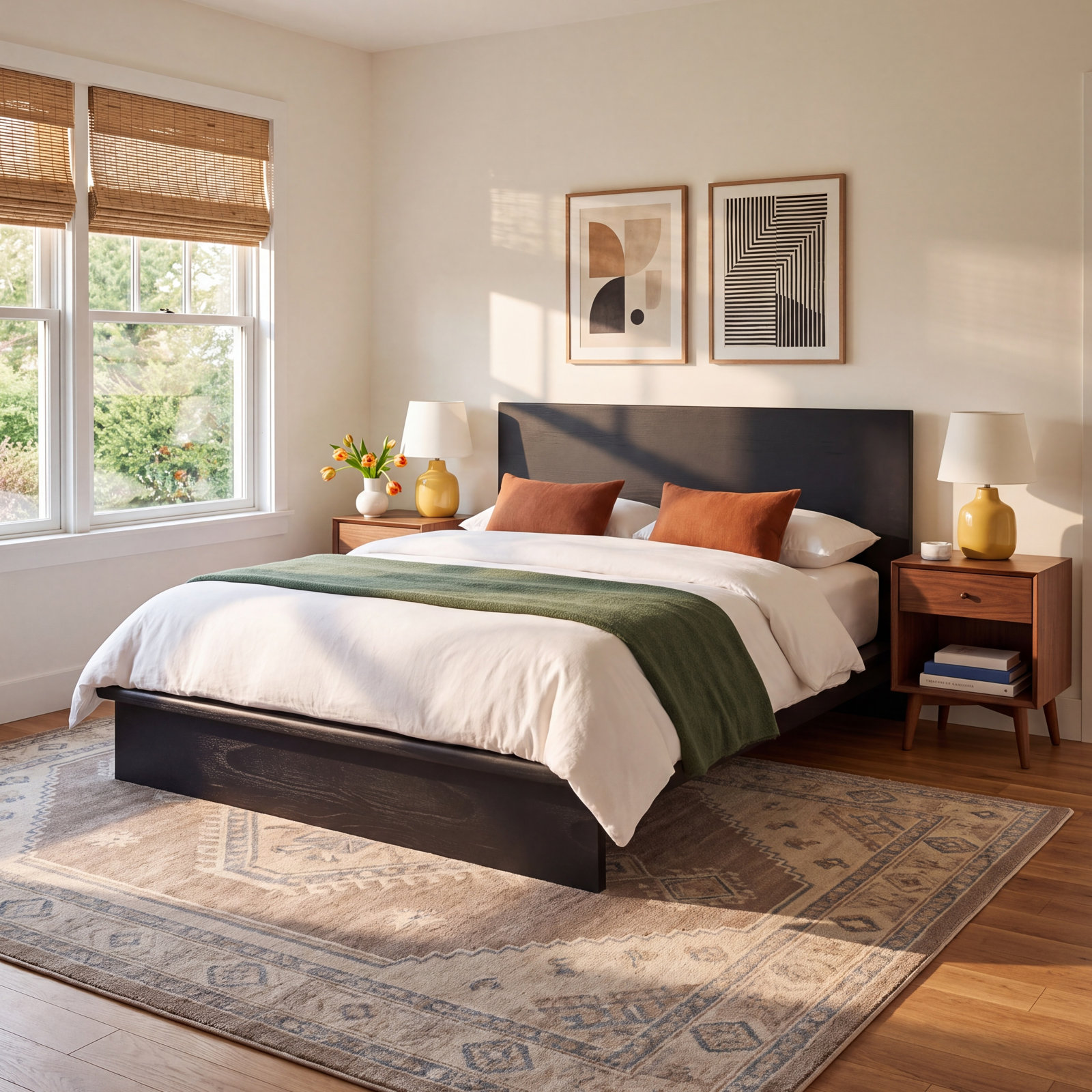Soleil Platform Bed, Queen, Black