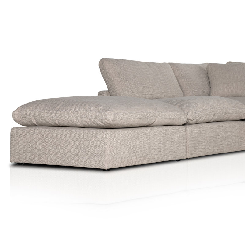 Stevie Modular Chaise Sectional, Gibson Wheat Polyester Blend