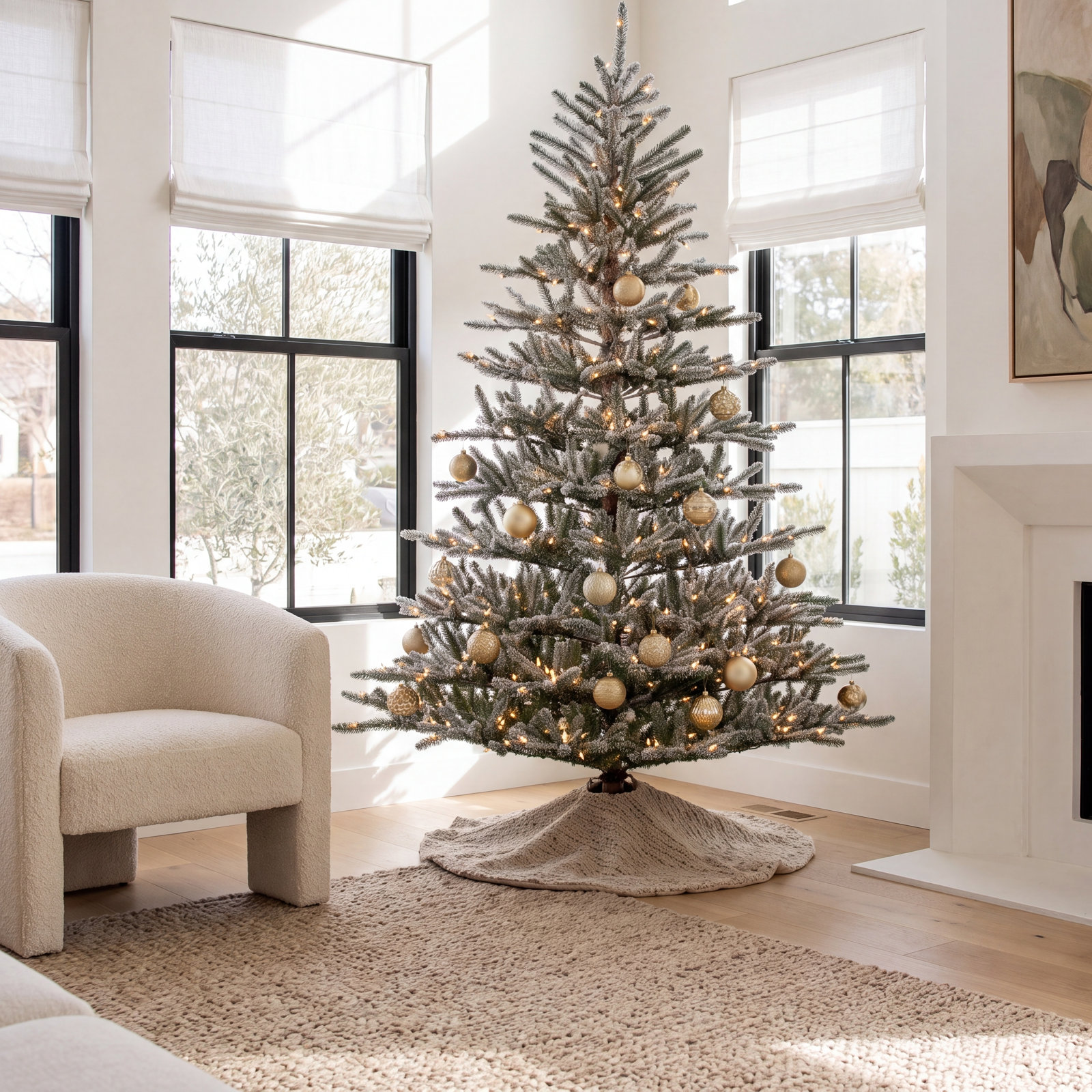 7' Pre-Lit Pine Tree