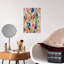 Confettis abstraits et audacieux, art mural coloré-334411116