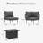 Layinsun Outdoor Patio Woven Rope Wicker Modular 7 Pieces Sectional Set With Fire Pit Table And Cushions-109286812