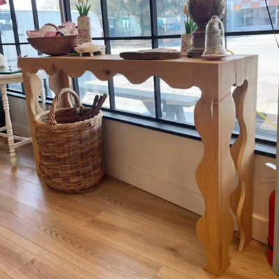 American Rustic Solid Wood Entryway Console Table