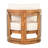 Masayushi Patio Acacia Wood & Woven Rope Lounge Chair With Cushions-112762992