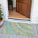Machine Washable Indoor/Outdoor Xhevrie Teal Rug