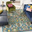 Tapis turquoise / ivoire / jaune Welaka-1623388809