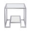 Glass Top Frame End Table-2047661955