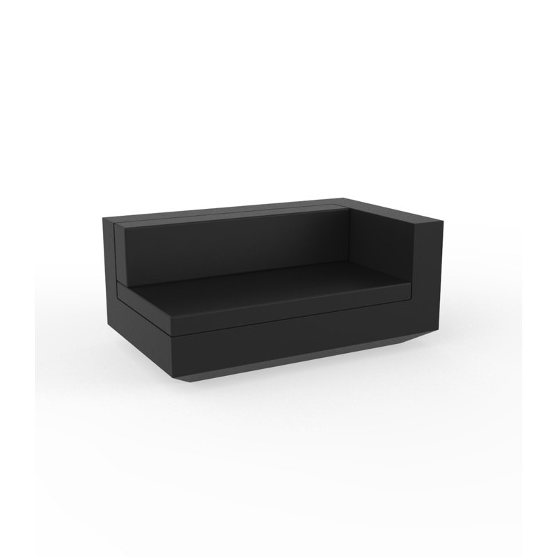 Vela - Modular Sofa XL - Basic, Black, Left Hand Facing