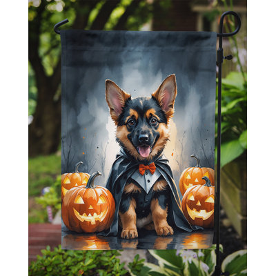 Drapeau de jardin chiot Halloween