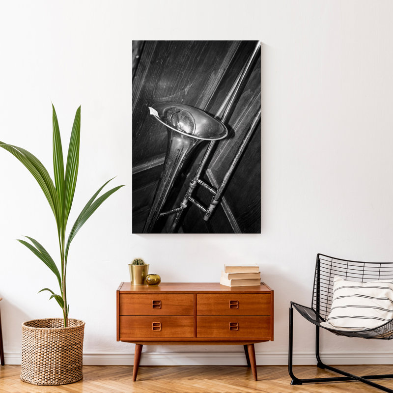 Photo de trombone - sans cadre, H 36 po x l 24 po x P 1,25 po