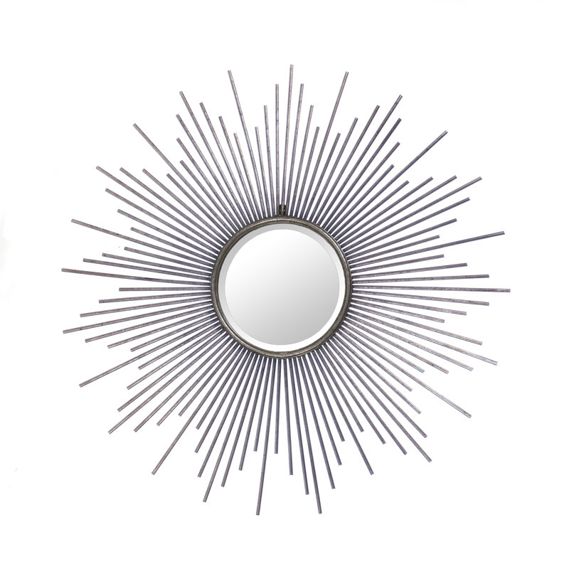 Konrad Flat Metal Beveled Wall Mirror