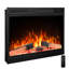 36"Electric Fireplace Insert,Four 3D Colour with Log and Flame, Adjustable Flame Speed-327921890