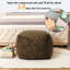 Repose-pieds repose-pieds en mousse viscoélastique avec repose-pieds de 15,8 po d'épaisseur avec housse lavable, rembourrage complet de 8,8 lb, accent de canapé, brun foncé
