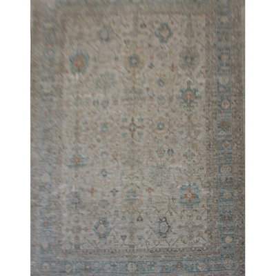 One-of-a-Kind High-Quality Hand-Knotted Gray Area Rug