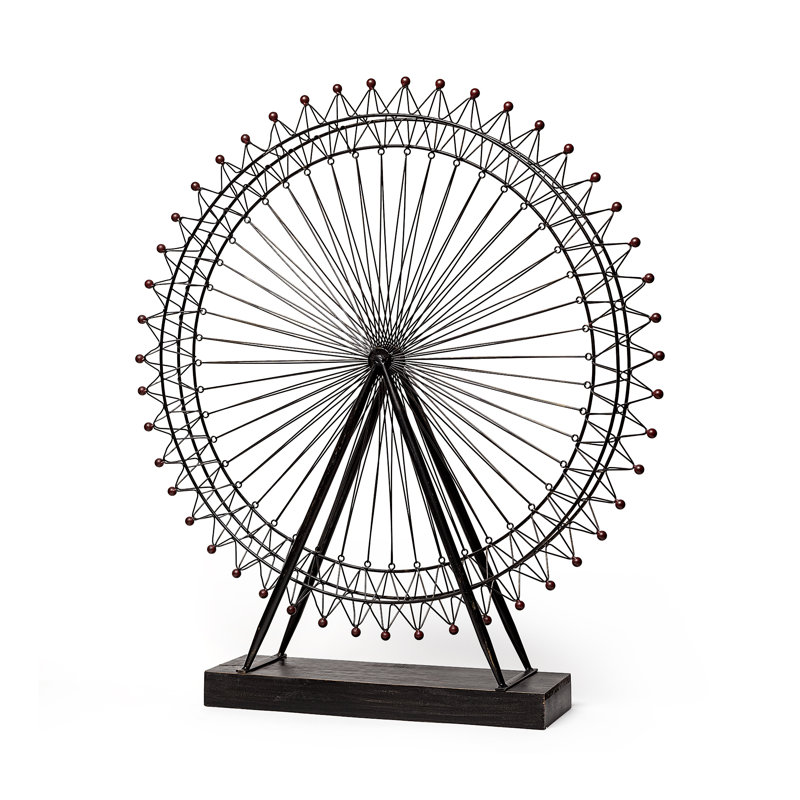 London Eye Sculpture, 31.9" H x 28.7" W x 5" D